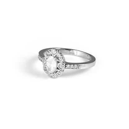 The Oval Brilliance Zirconia Ring - Vinayak - House of Silver