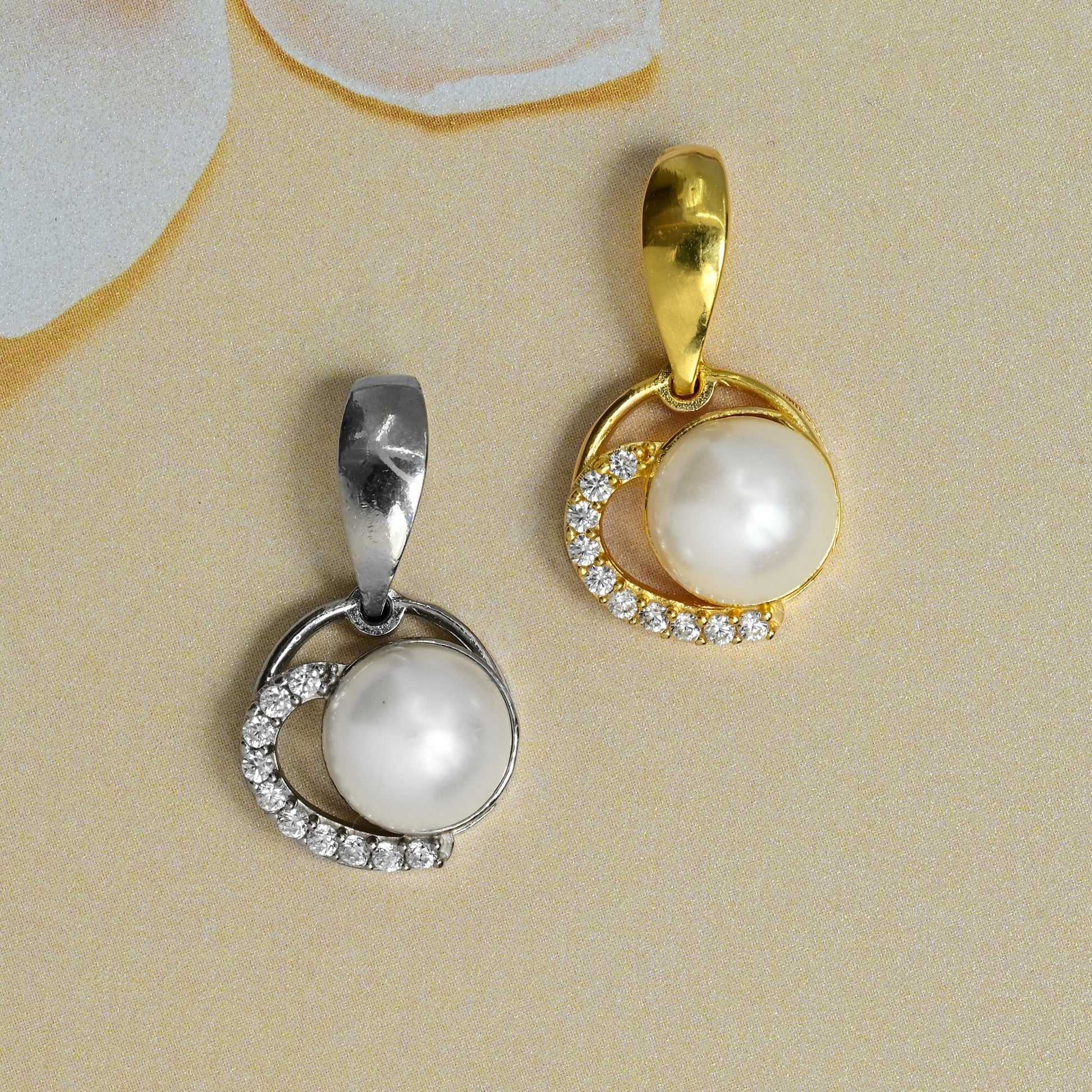 The Pearl Radiance Zirconia Pendant - Vinayak - House of Silver