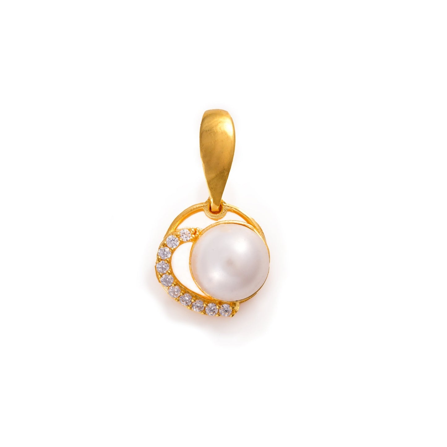 The Pearl Radiance Zirconia Pendant - Vinayak - House of Silver