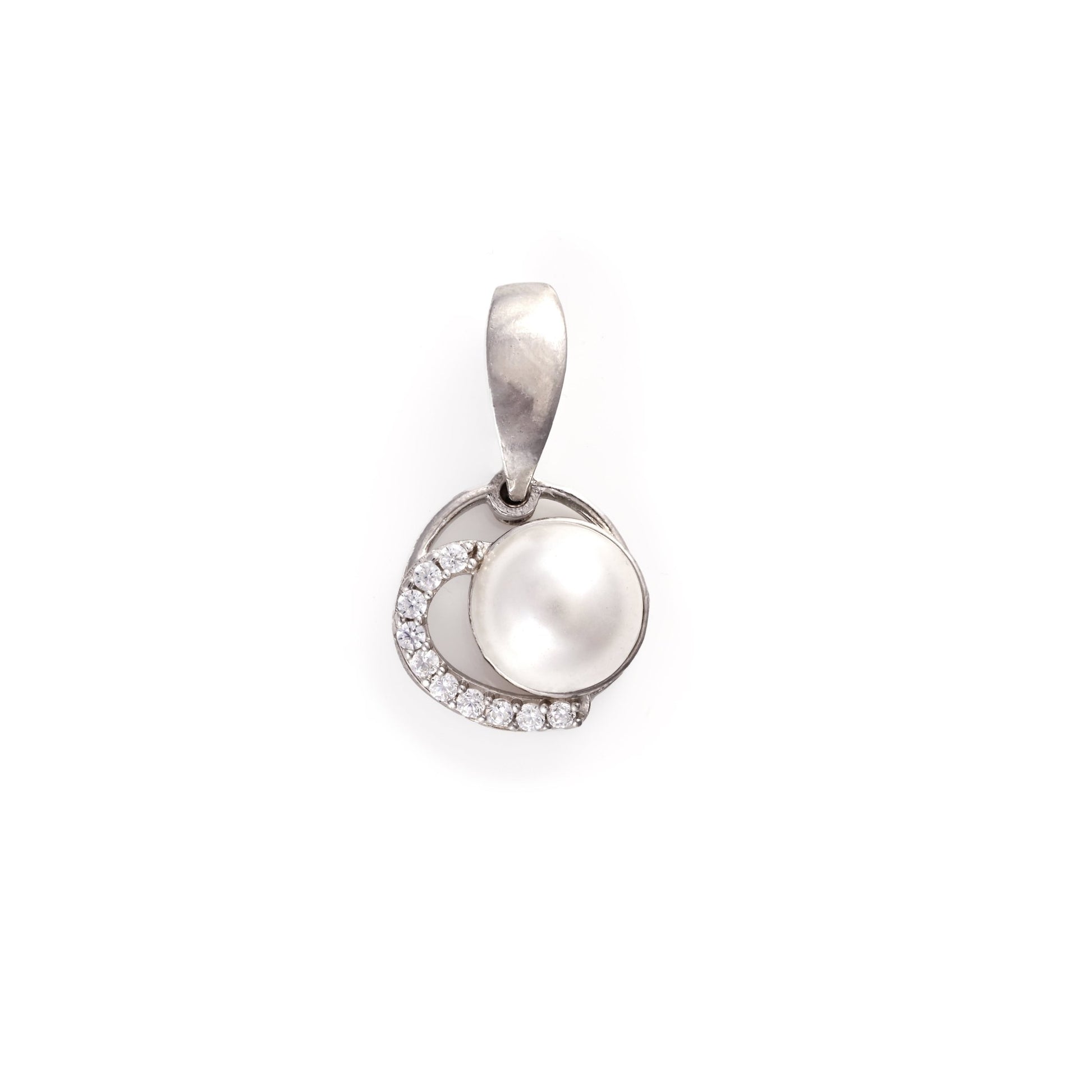 The Pearl Radiance Zirconia Pendant - Vinayak - House of Silver