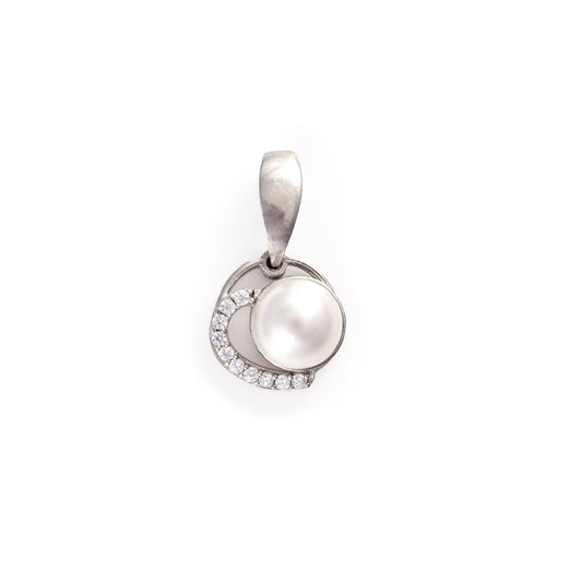 The Pearl Radiance Zirconia Pendant - Vinayak - House of Silver