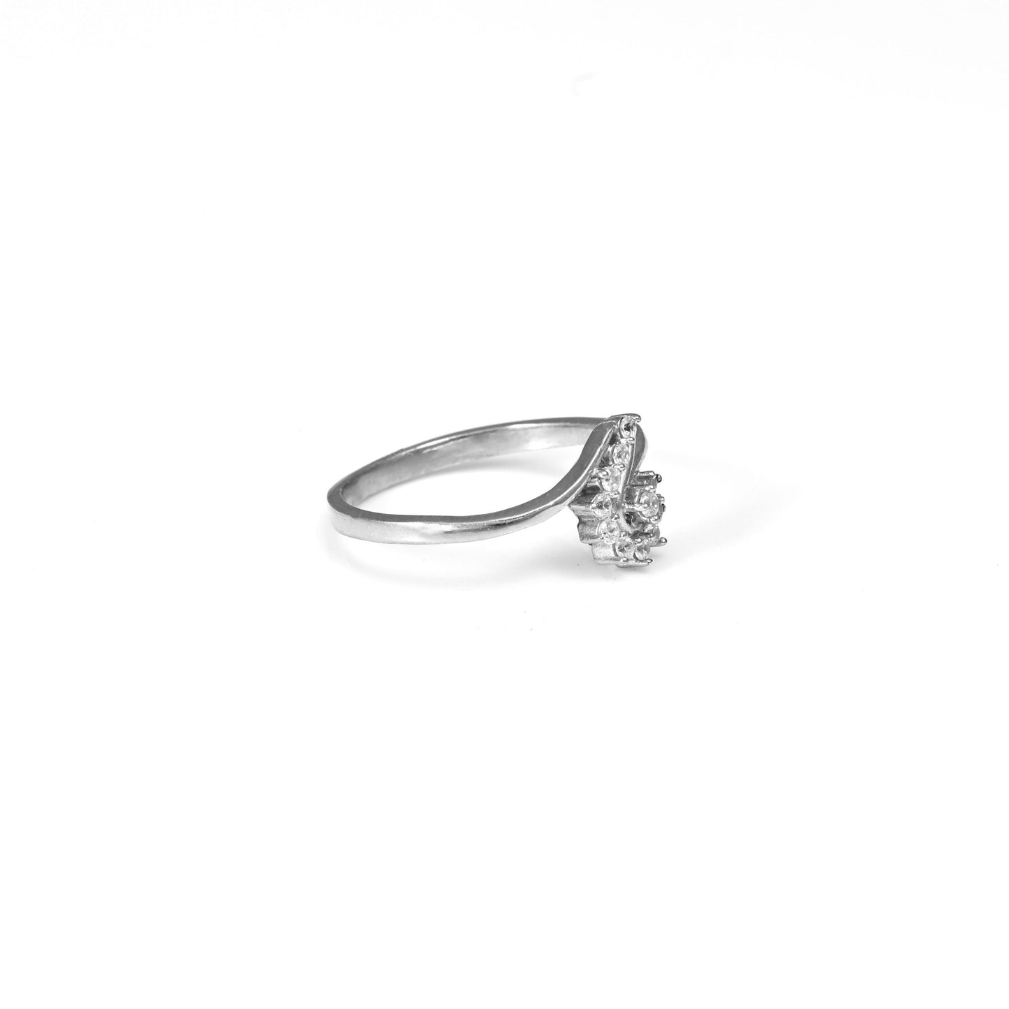 The Petite Bloom Twist Ring - Vinayak - House of Silver