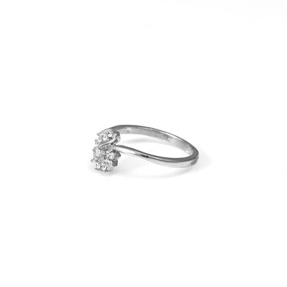 The Petite Bloom Twist Ring - Vinayak - House of Silver