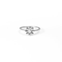 The Petite Flora Silver Ring