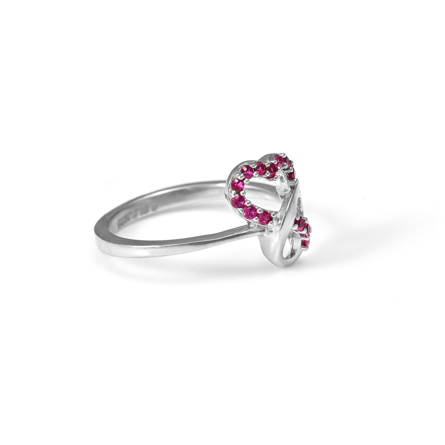 The Petite Pink Sparkle Ring - Vinayak - House of Silver