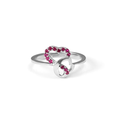 The Petite Pink Sparkle Ring - Vinayak - House of Silver