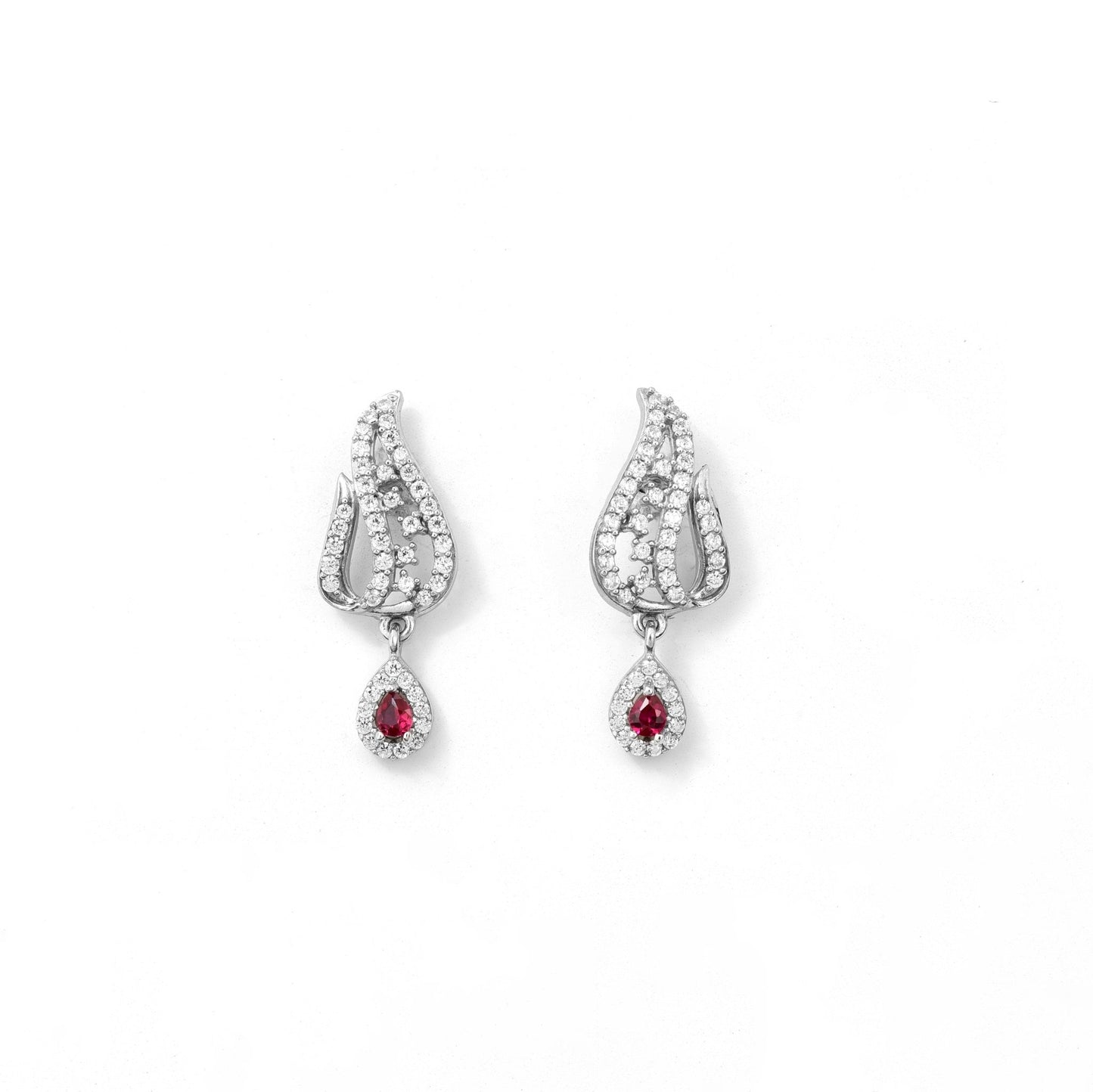 The Pink Radiance Necklace Set - Vinayak - House of Silver