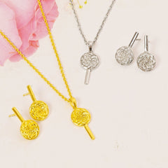 The Popsicle Bliss Silver Necklace Set