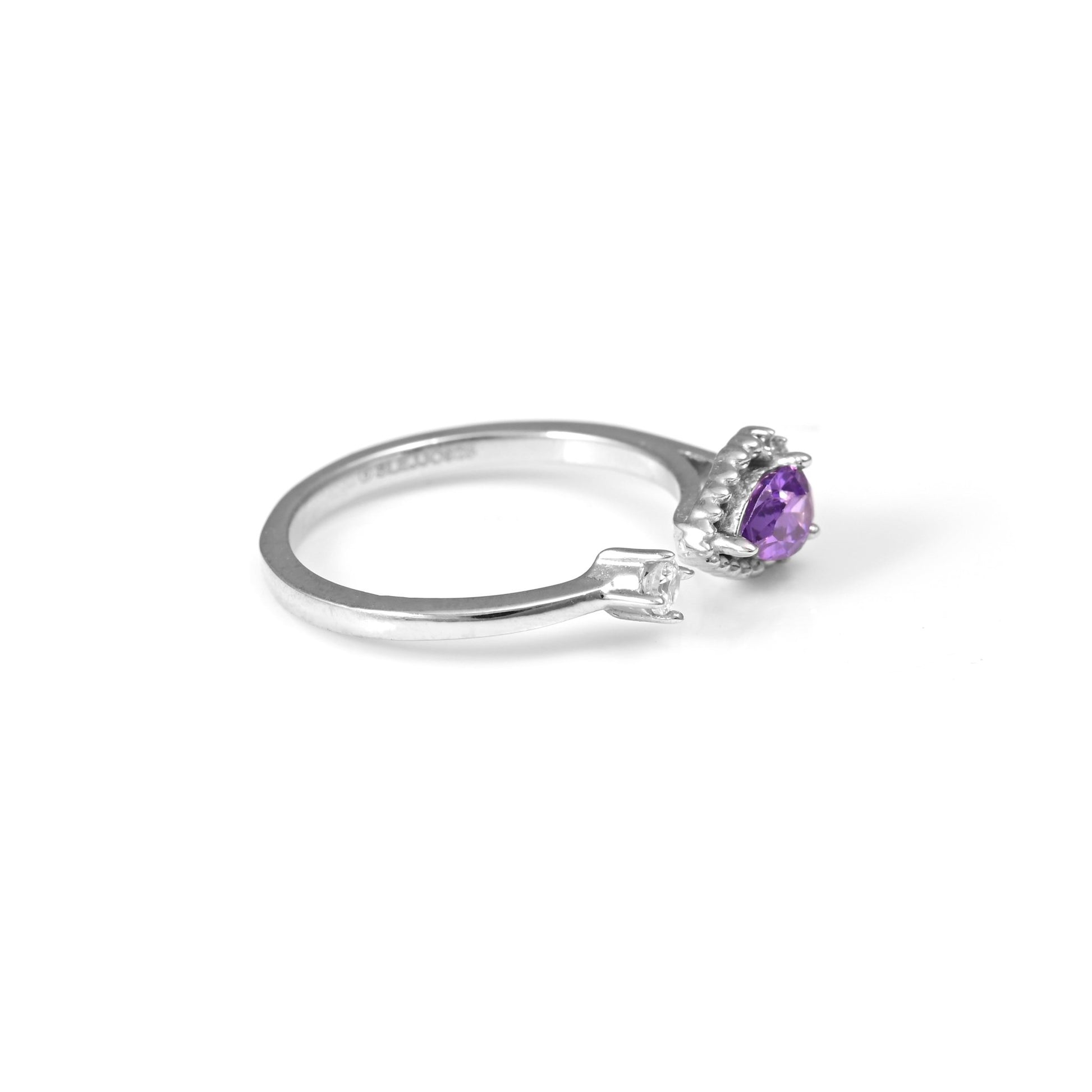 The Purple Zirconia Ring - Vinayak - House of Silver