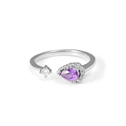 The Purple Zirconia Ring - Vinayak - House of Silver