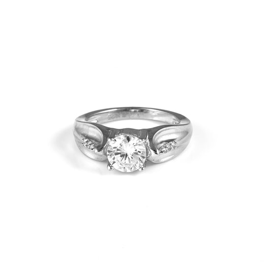 The Radiant Circle Zirconia Ring - Vinayak - House of Silver