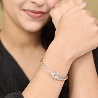 The Radiant Halo Silver Cuff - Vinayak - House of Silver