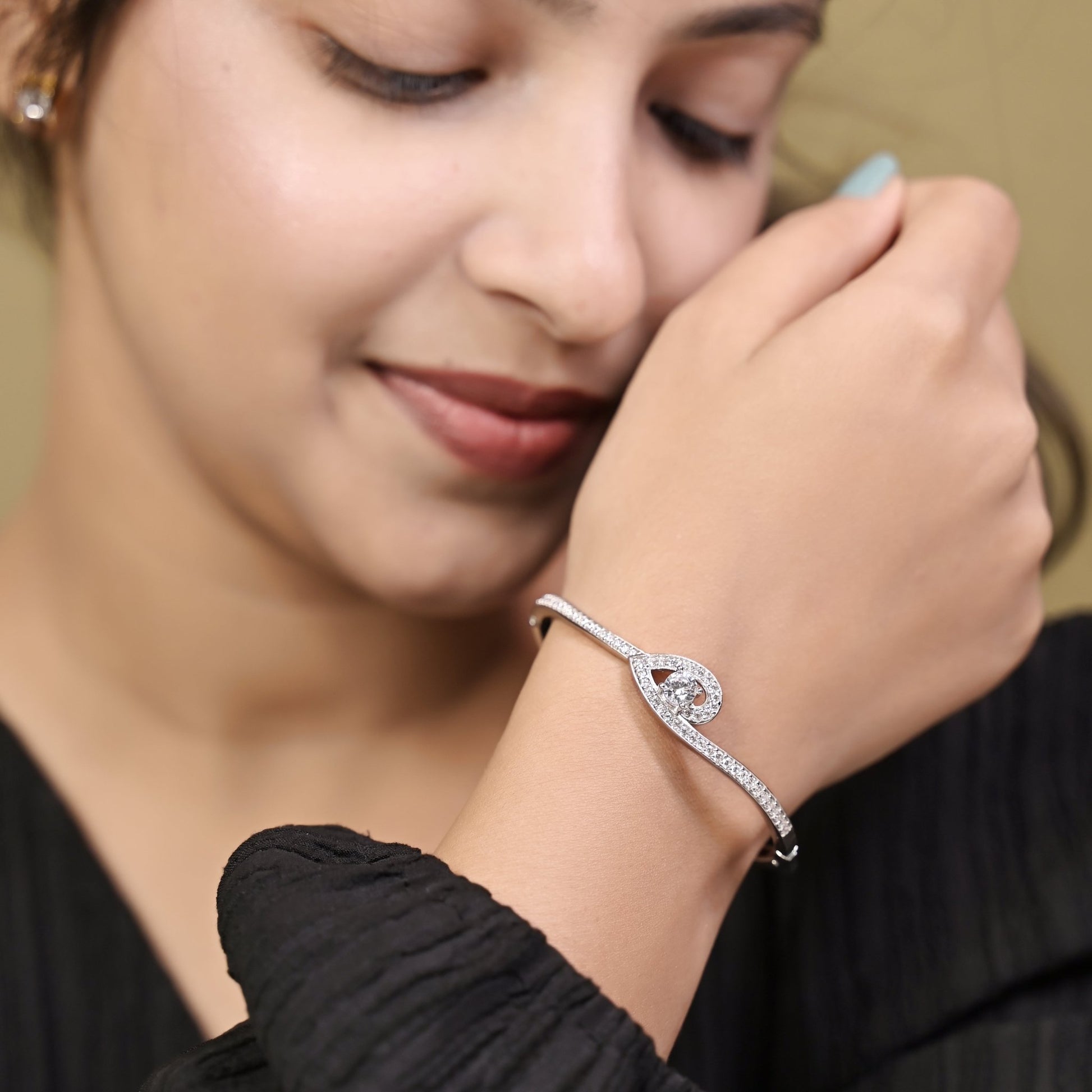 The Radiant Halo Silver Cuff - Vinayak - House of Silver