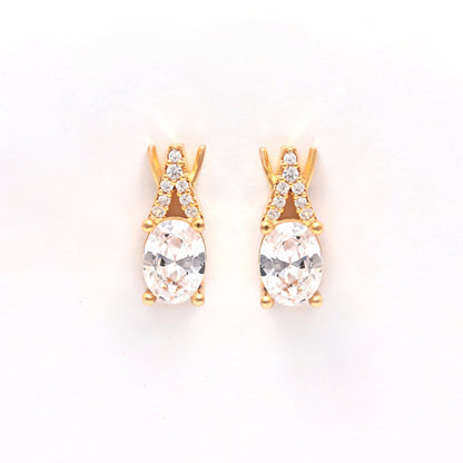 The Radiant Solace Stud Earrings - Vinayak - House of Silver