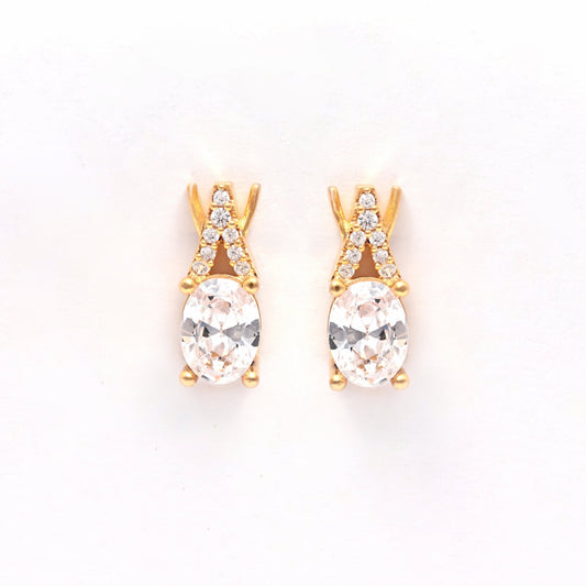 The Radiant Solace Stud Earrings - Vinayak - House of Silver