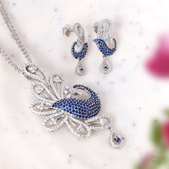 The Royal Plumage Zirconia Necklace Set