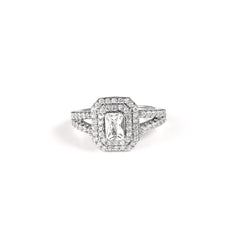 The Serene Sparkle Zirconia Silver Ring