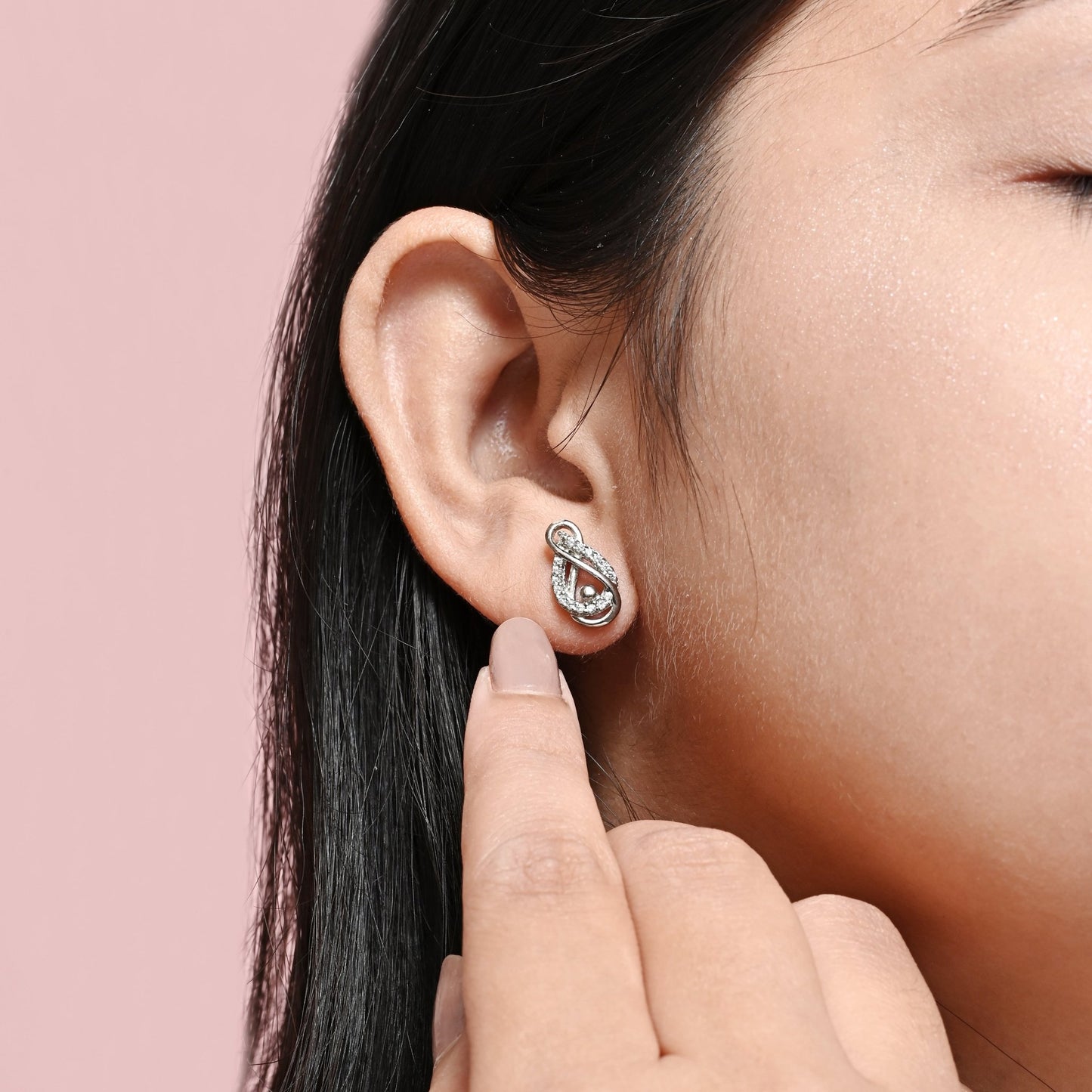 The Serenity Sparkle Earrings - Vinayak - House of Silver