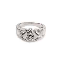 The Shri Ganesha Zirconia Silver Ring