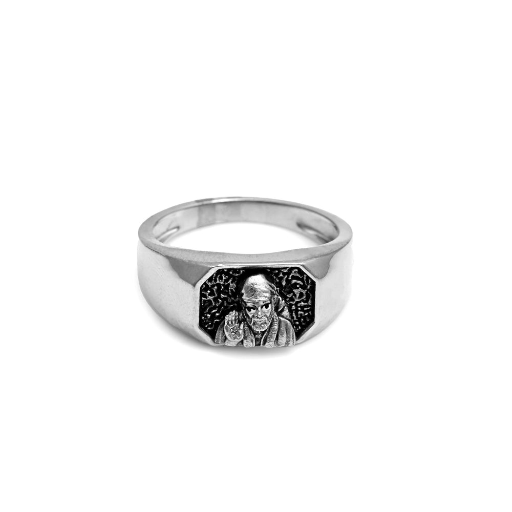 The Shri Sai Baba Silver Ring