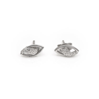 The Silver Accent Stud Earrings - Vinayak - House of Silver