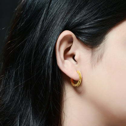 The Silver Hoop Earrings - Vinayak - House of Silver