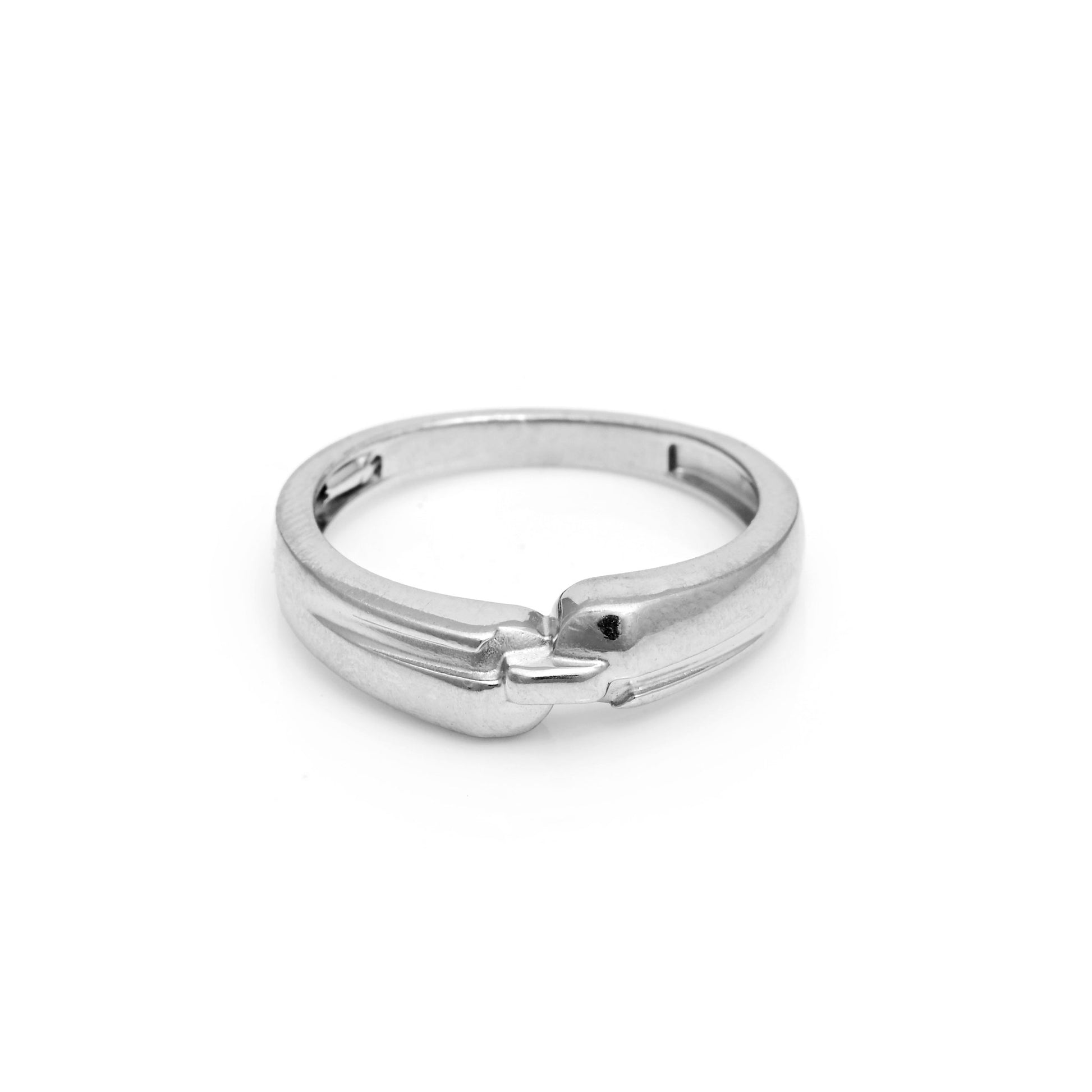 The Silver Interlace Band Ring - Vinayak - House of Silver