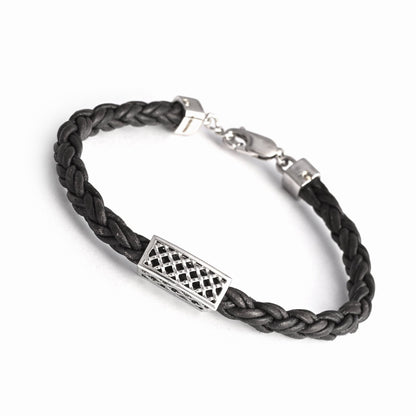 The Silver Weave Band Bracelet - Vinayak - House of Silver