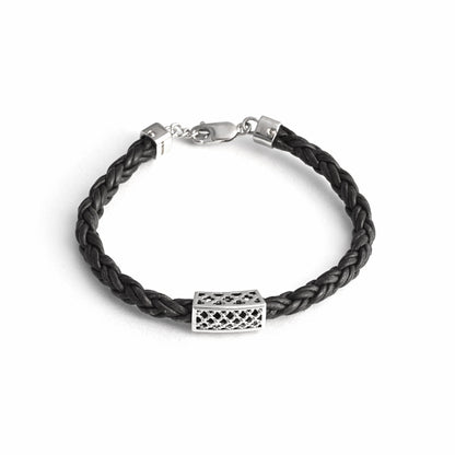 The Silver Weave Band Bracelet - Vinayak - House of Silver