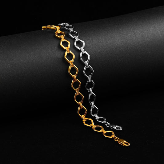 The Sleek Chained Bracelet - Vinayak - House of Silver