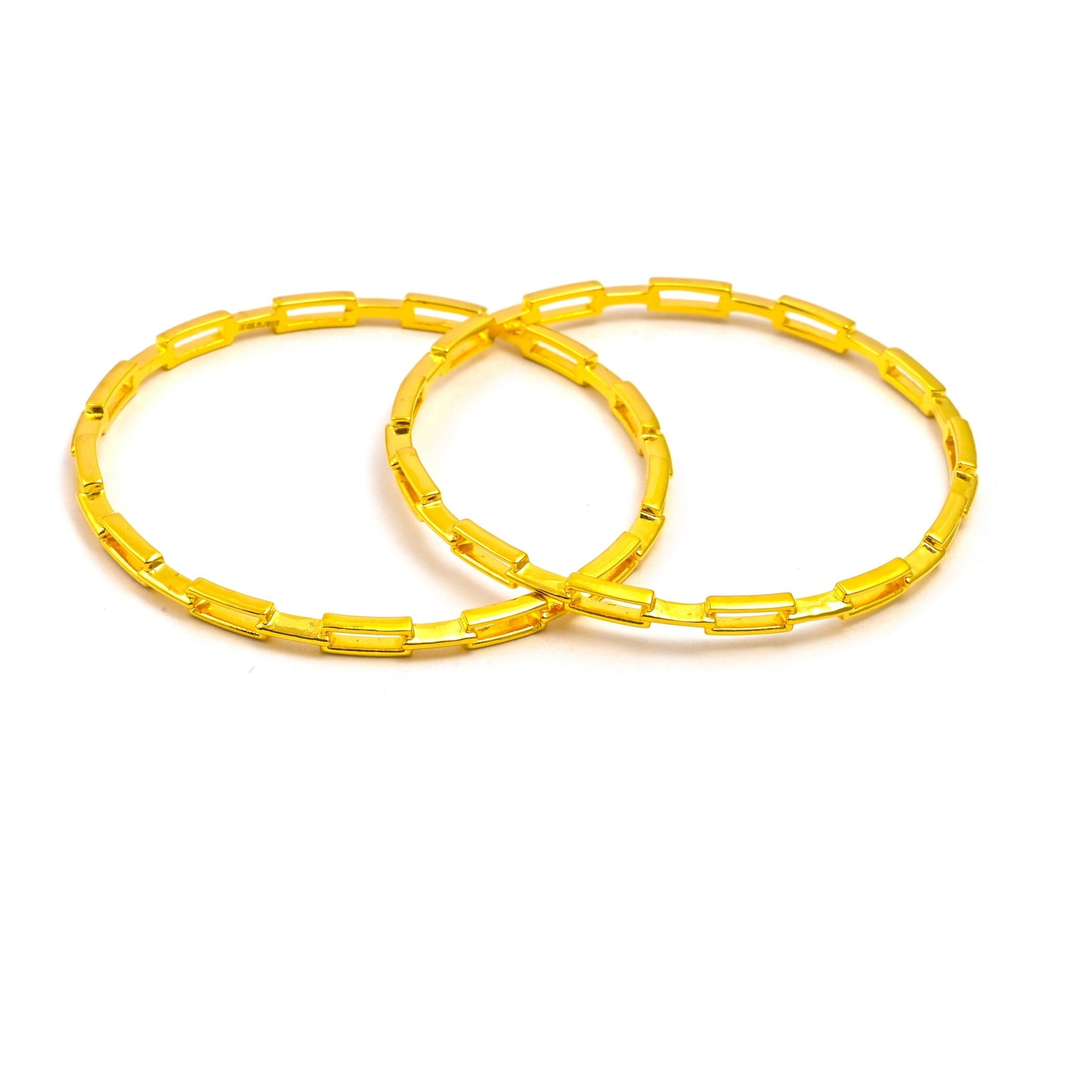 The Sleek Essence Silver Bangles (Set of 2) - Vinayak - House of Silver