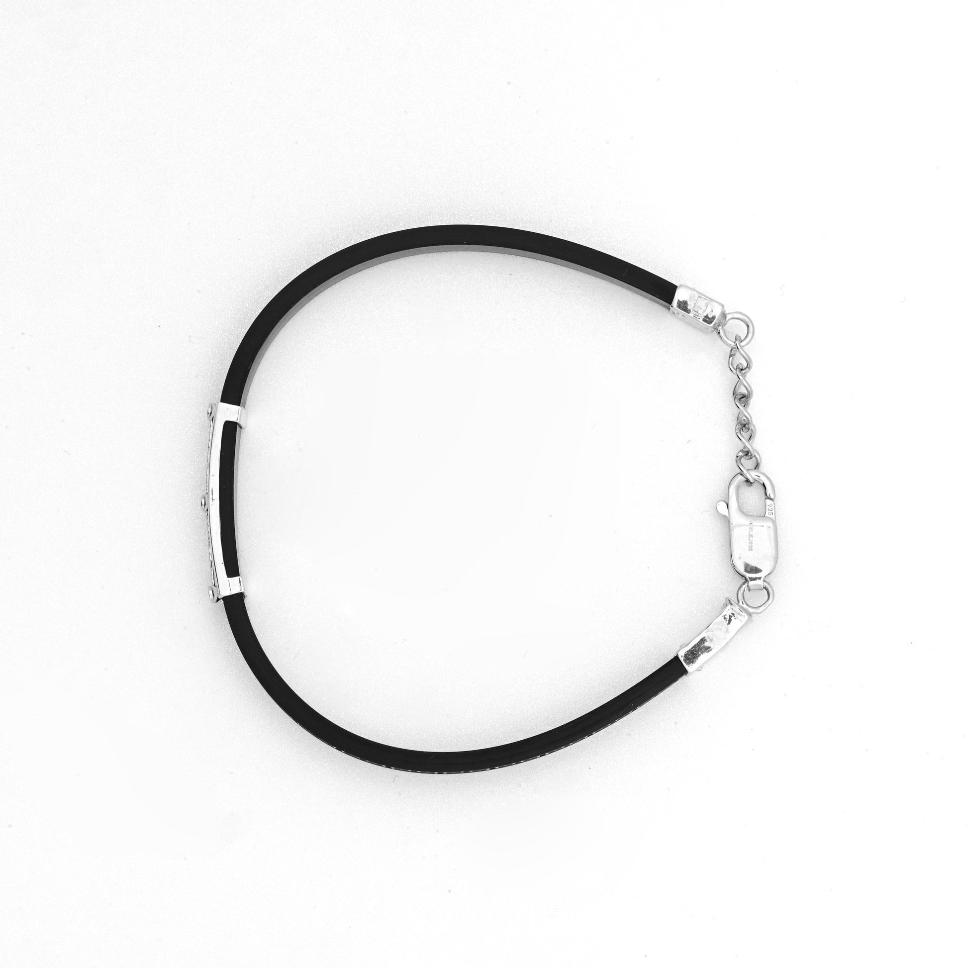 The Sleek Noir Silver Belt Bracelet - Vinayak - House of Silver