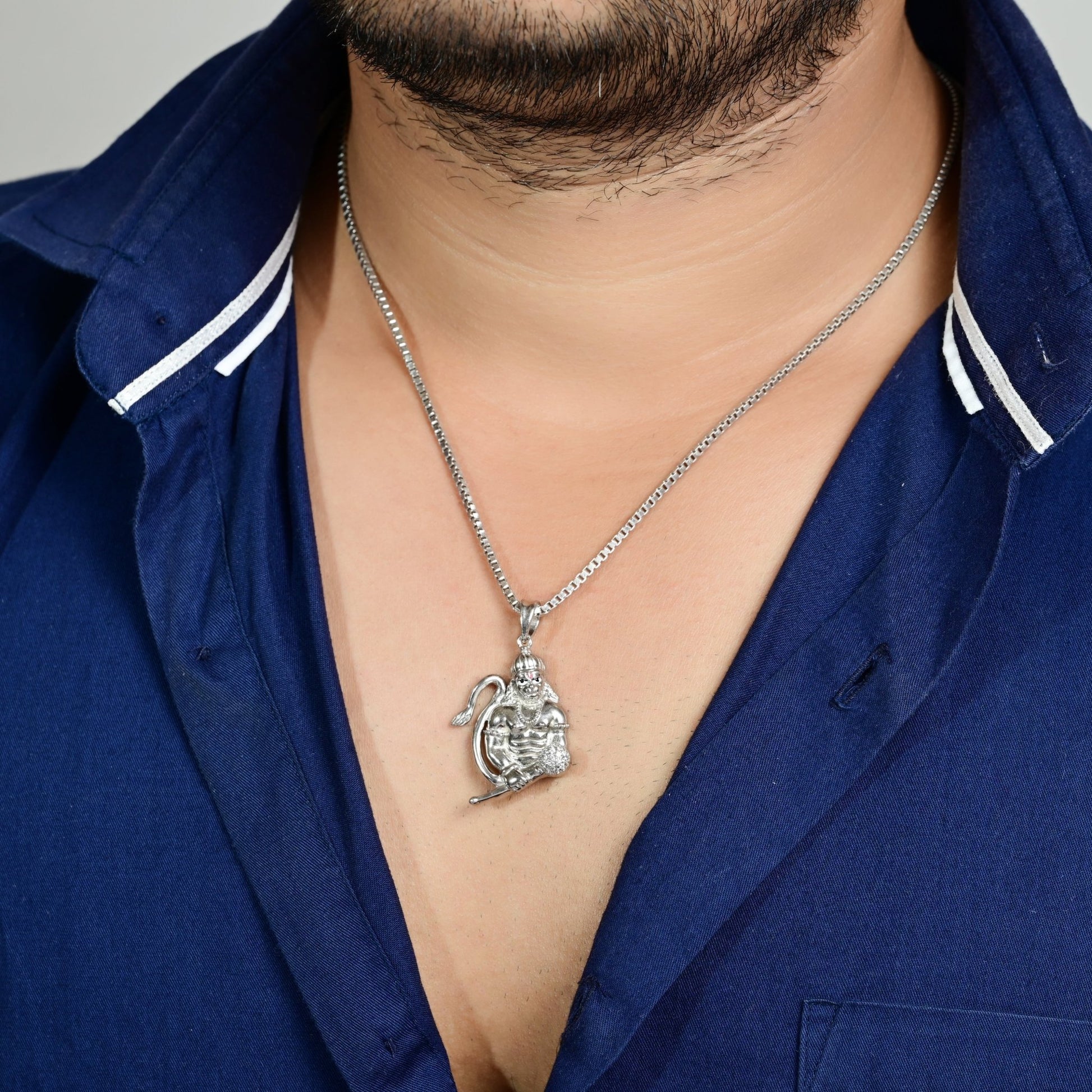 The Sri Hanuman Pendant - Vinayak - House of Silver