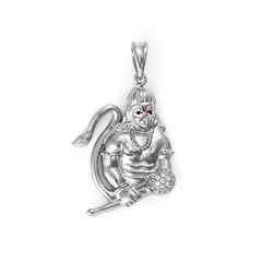 The Sri Hanuman Silver Pendant