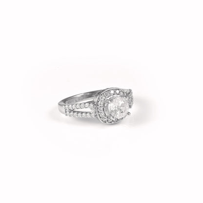 The Stellar Sparkle Zirconia Ring - Vinayak - House of Silver