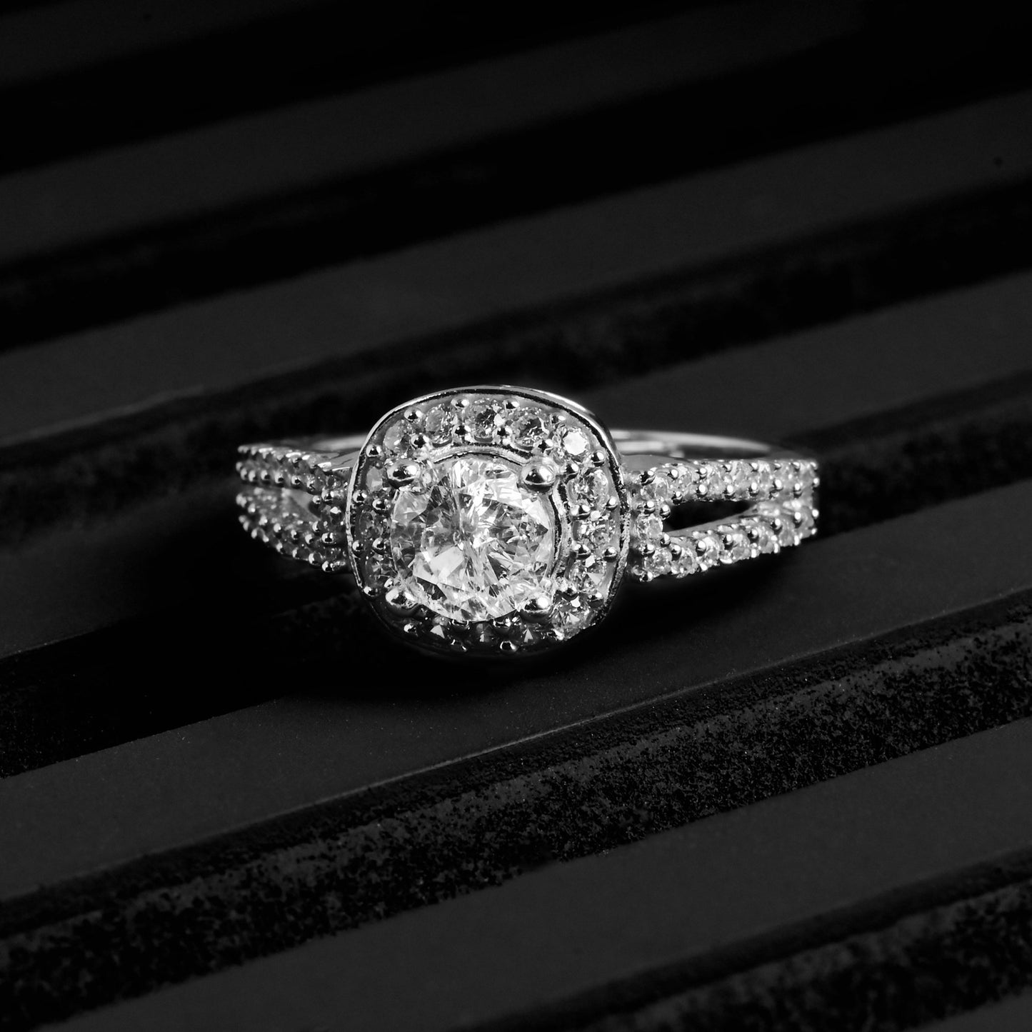 The Stellar Sparkle Zirconia Ring - Vinayak - House of Silver