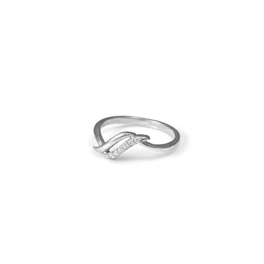 The Subtle Dazzle Zirconia Ring - Vinayak - House of Silver