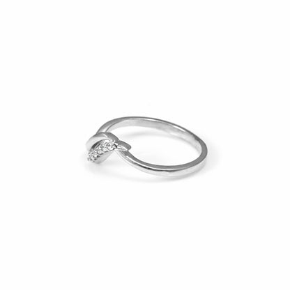 The Subtle Dazzle Zirconia Ring - Vinayak - House of Silver