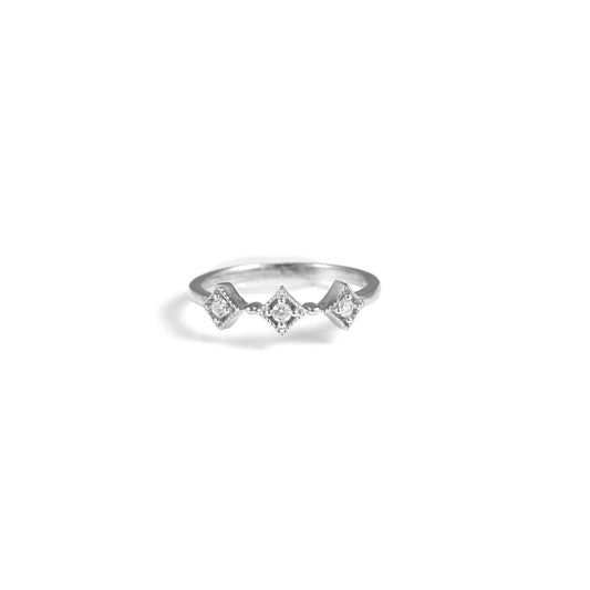 The Subtle Elegance Zirconia Ring - Vinayak - House of Silver