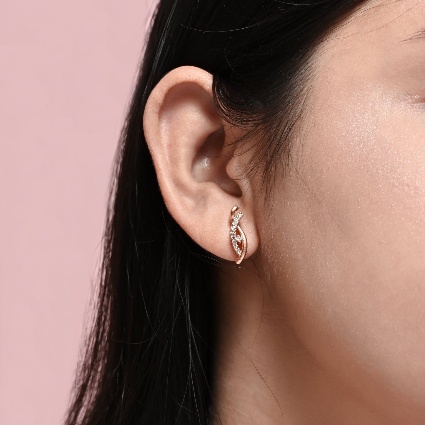 The Subtle Sparkle Stud Earrings - Vinayak - House of Silver