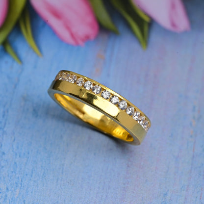 The Subtle Zirconia Band Ring - Vinayak - House of Silver