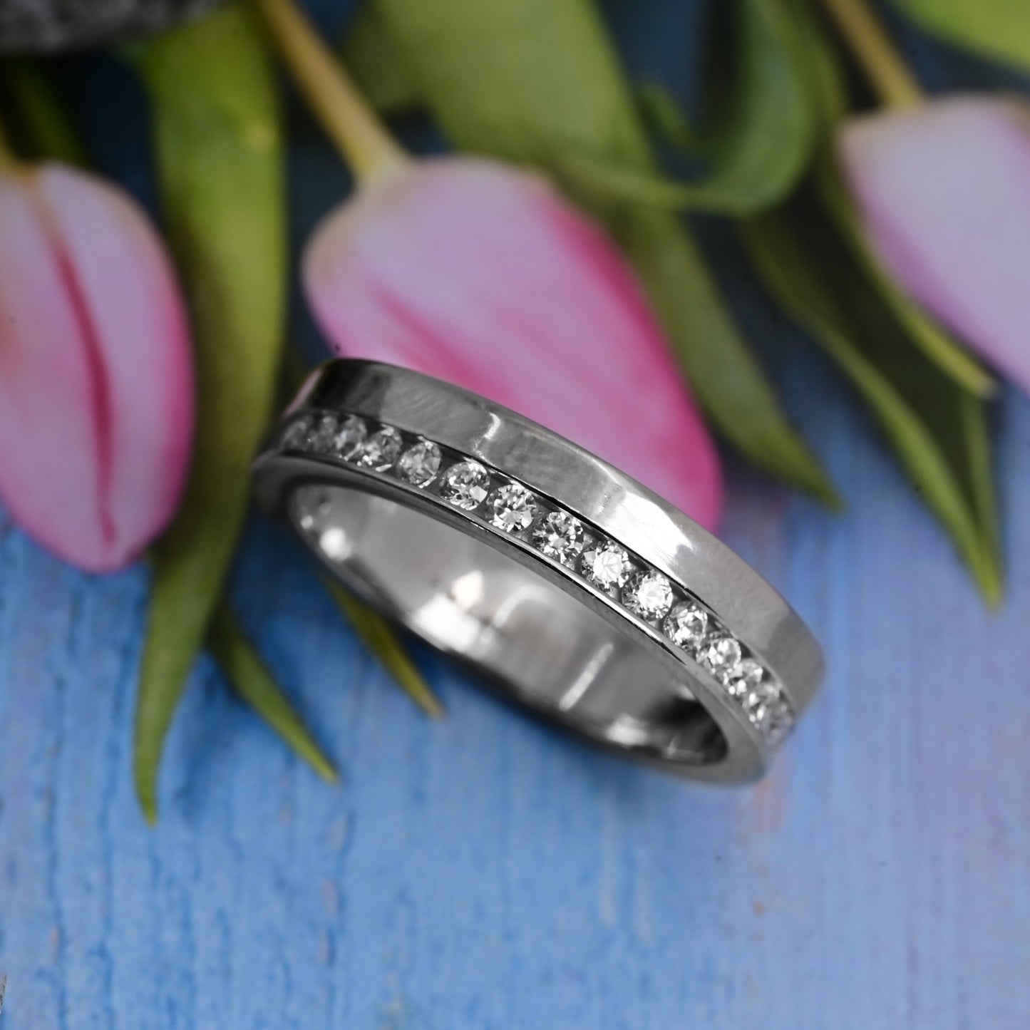 The Subtle Zirconia Band Ring - Vinayak - House of Silver