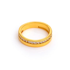 The Subtle Zirconia Silver Band Ring