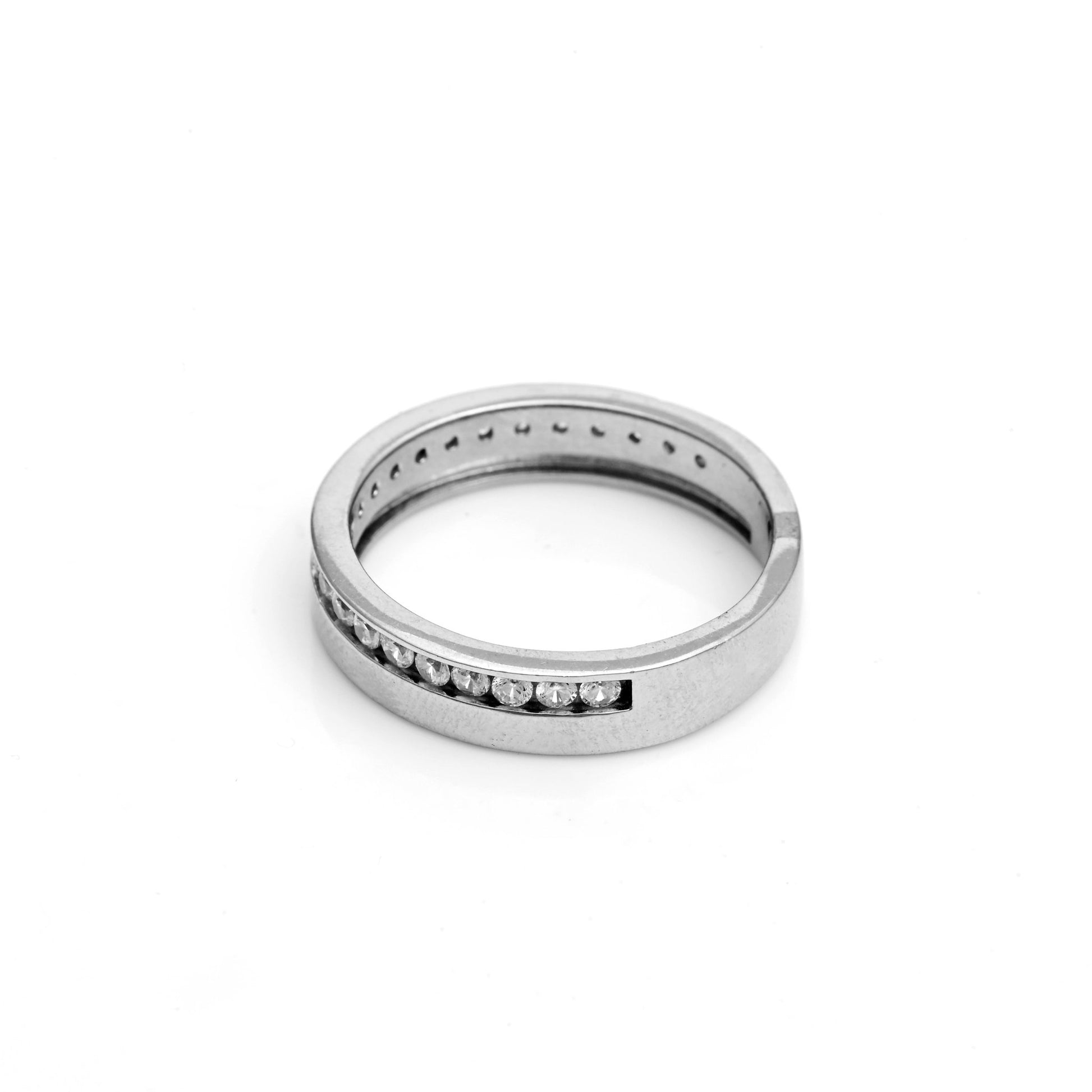 The Subtle Zirconia Band Ring - Vinayak - House of Silver