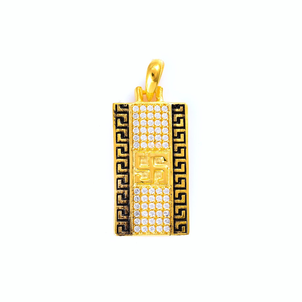 The Trishul Sparkle Silver Pendant