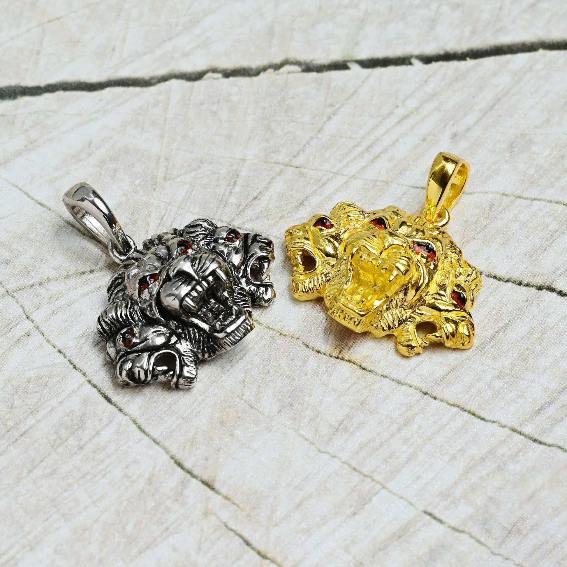 The Triumphant Roar Lion Pendant - Vinayak - House of Silver