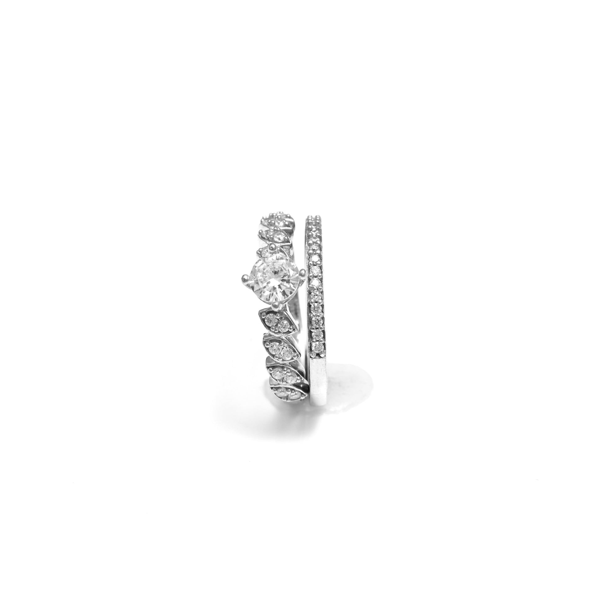 The Twinkle Duo Zirconia Ring - Vinayak - House of Silver