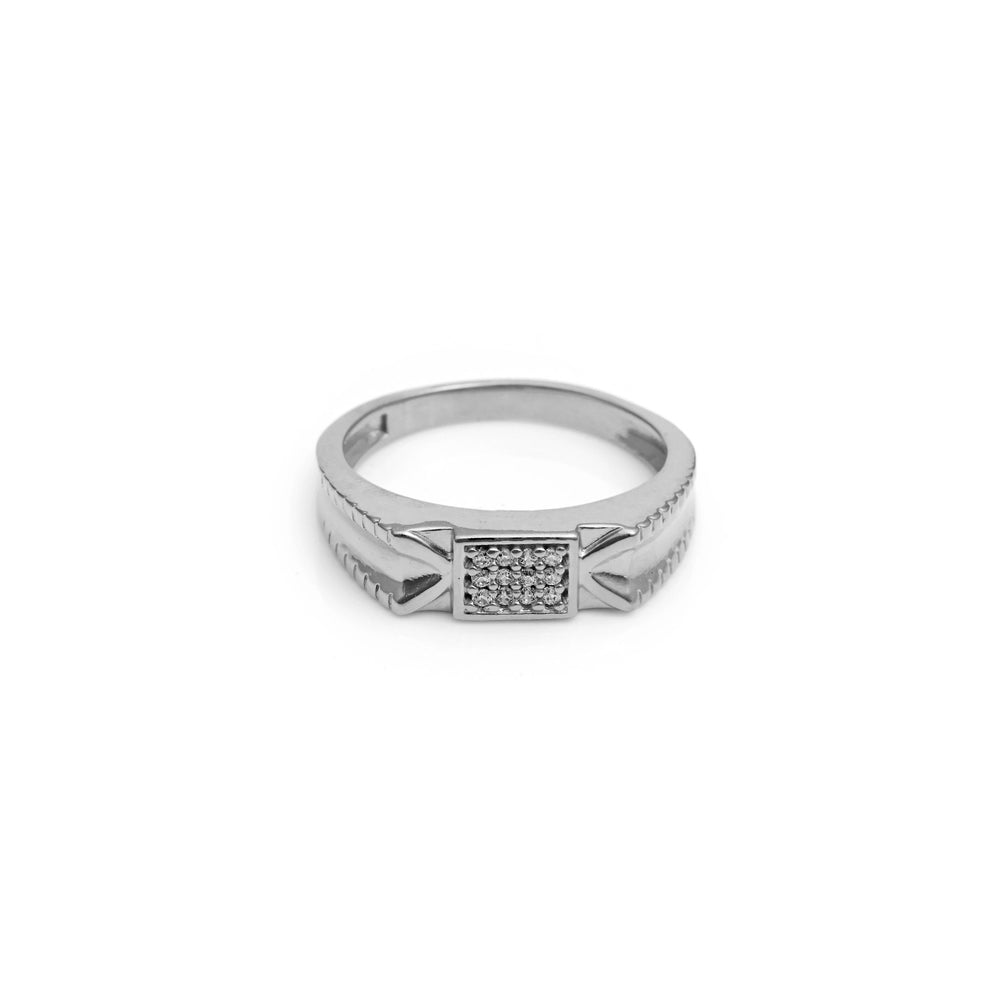 The Zirconia Accent Silver Ring
