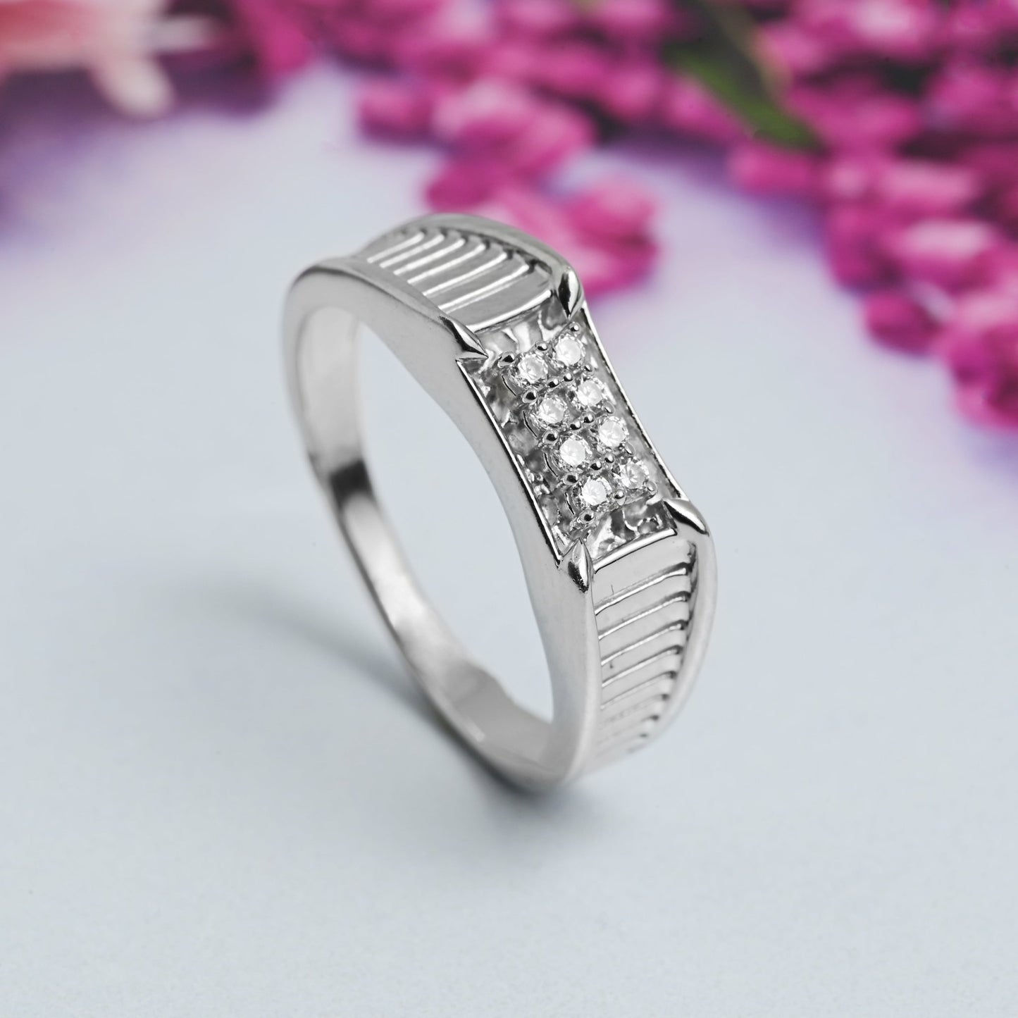 The Zirconia Sparkle Ring - Vinayak - House of Silver