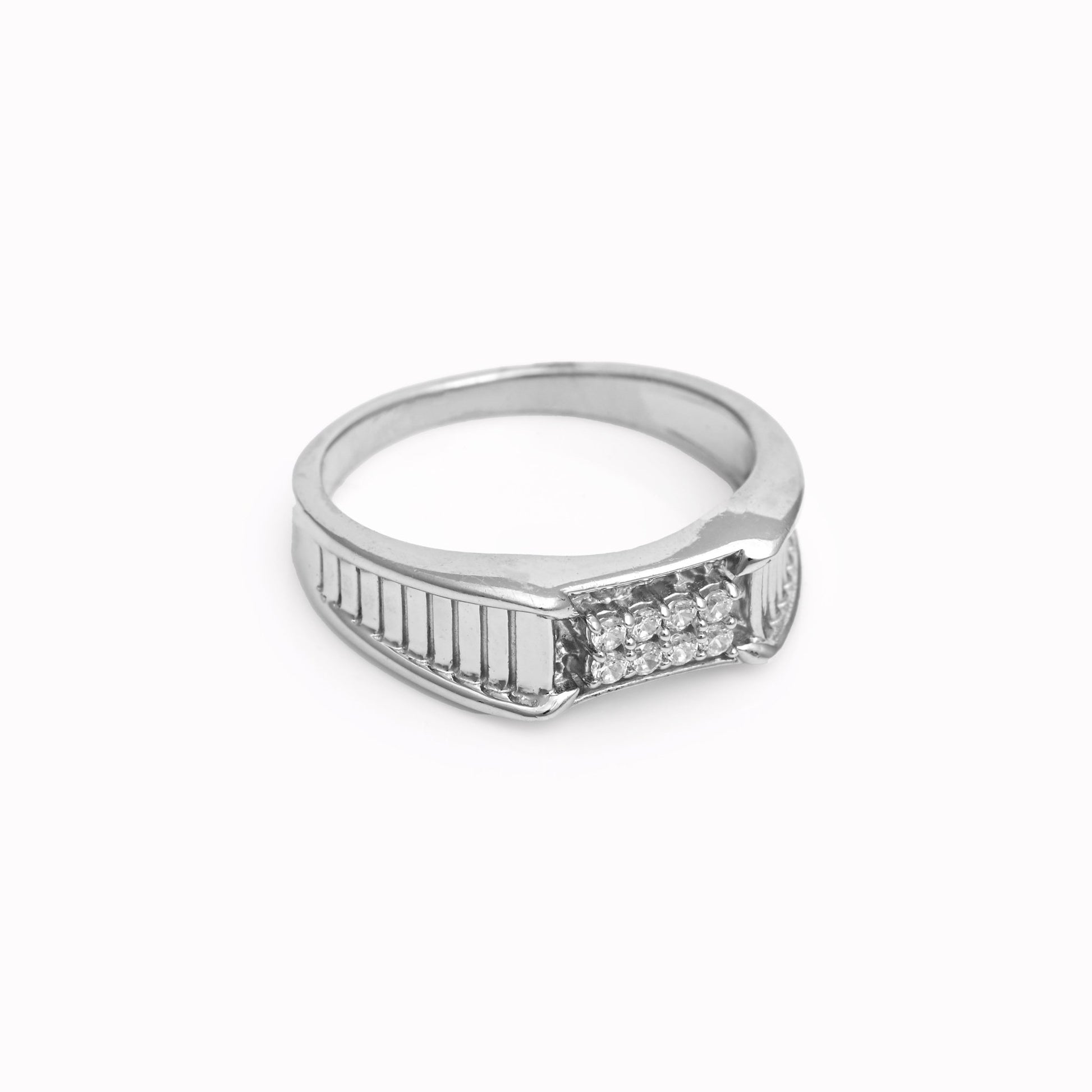 The Zirconia Sparkle Ring - Vinayak - House of Silver